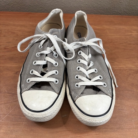 Converse Chuck Taylor All Star Gray Low Top Canvas Sneakers size Mens 7 Womens 9 - Picture 12 of 13